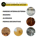 Ver imagem 3 de Resina Acrílica de Parede Decora Brasil Base de Água - 800 Ml - Incolor