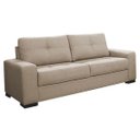 Ver imagem 1 de Sofá 3 Lugares 2,00m Turim Couro Bege 66 - Gran Belo