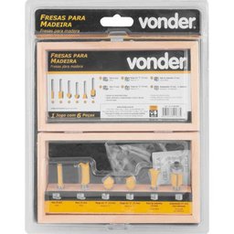 Vonder - Jogo De Fresa Para Madeira Com 6 Peças - 2