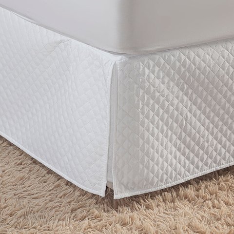 Saia para Cama Box King Pratic Matelada 1 Peça - Branco Mr Enxovais Saia Box