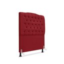 Ver imagem 1 de Cabeceira de Cama Box Solteiro 90 Cm Dunas - Veludo Vermelho.