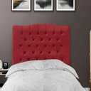 Ver imagem 2 de Cabeceira de Cama Box Solteiro 90 Cm Dunas - Veludo Vermelho.