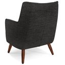 Ver imagem 7 de Poltrona Decorativa Fixa Pés de Madeira Isabella D02 Linho Chumbo C-465 - Lyam Decor