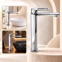 Ver imagem 1 de Torneira Doha Cromada Alta Aço Inox 304 Premium Goldenx