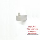 Ver imagem 3 de Suporte para Toalha de Rosto (cabide) Quadrado Inox - Ilheus