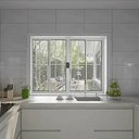 Ver imagem 2 de Janela Vitro 4 Folhas Alumínio Brilhante C/grade 1,00x1,20