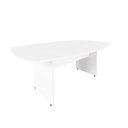 Ver imagem 2 de Mesa de Reunião Orgânica 320cm x 110cm Pés Painel Escritório F5 Office Cor:Branco