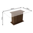 Ver imagem 4 de Conjunto Sala de Jantar Madesa Gales Mesa Tampo de Vidro com 6 Cadeiras - Rustic/bege Marrom