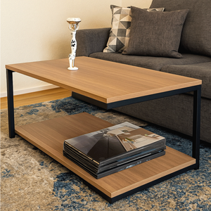 Mesa de Centro Strassis Design Sd-3090 Metal e Mdf Preta