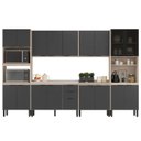Ver imagem 3 de Cozinha Modulada 6 Peças FTM006 Avena Grafito Demobile