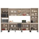 Ver imagem 4 de Cozinha Modulada 6 Peças FTM006 Avena Grafito Demobile