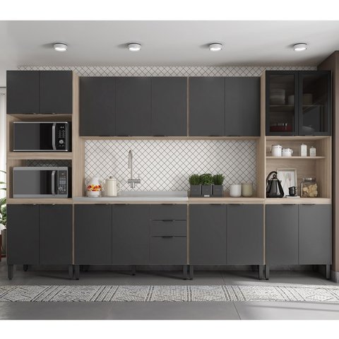 Cozinha Modulada 6 Peças FTM006 Avena Grafito Demobile