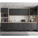 Ver imagem 1 de Cozinha Modulada 6 Peças FTM006 Avena Grafito Demobile