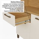 Ver mais imagens de Cozinha Compacta Cabernet Prime 8 Portas 2 Gavetas 100% MDF Amêndoa/Off White - Rio Doce