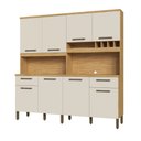 Ver imagem 2 de Cozinha Compacta Cabernet Prime 8 Portas 2 Gavetas 100% MDF Amêndoa/Off White - Rio Doce