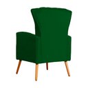 Ver imagem 4 de Poltrona Estofada Pés Palito Sala de Estar Melinda Suede Verde - LM DECOR
