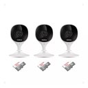 Ver imagem 3 de Kit 3 Câmera de Segurança Wifi Imx Intelbras + Cartão 64gb