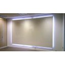 Ver mais imagens de Painel Lousa De Vidro Temperado Branca 120x100cm com led