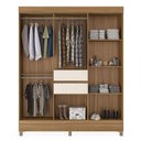 Ver imagem 5 de Cômoda London e Guarda Roupa Casal Munique Amêndola Off White - Demóbile