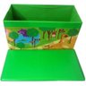 Puff Bau Infantil Para Guardar Brinquedos Caixa Organizadora Verde (PF-4) - 3