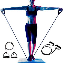 Extensor Elastico Musculaçao Ginastica Fitness Preto Exercicios - 2