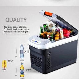 Geladeira Portatil 25 Litros Mini Cooler Refrigerador Aquecedor 25l Gigante Resfria Frigobar 2 em 1 - 6