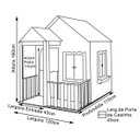 Ver imagem 4 de Casinha de Brinquedo com Cercado Azul Bebê/Branco - Criança Feliz