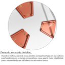 Ver imagem 4 de Conjunto Jogo 2 Mesas Redonda de Canto Cambridge Tripé Cobre/Branco