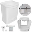 Ver imagem 1 de Gabinete Suspenso Para Banheiro Com Lavatório Branco | 2 Portas | Astra