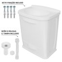 Ver imagem 6 de Gabinete Suspenso Para Banheiro Com Lavatório Branco | 2 Portas | Astra