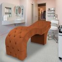 Ver imagem 1 de Maca Estética Estofada Reclinável Ergonômica Veludo Tati:terracota