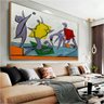 Quadro Decorativo Pablo Picasso Salvação:90x60 cm/BRANCA - 1
