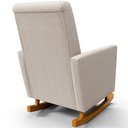 Ver imagem 6 de Poltrona de Amamentação com Balanço Ravena W01 Bouclê Creme - Lyam Decor