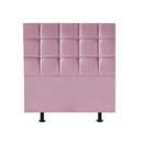 Ver imagem 1 de Cabeceira Estofada Cama Box Solteiro 90cm Espanha Suede Rosa Bebe- Mabe Magazine