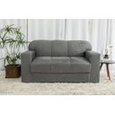 Ver imagem 1 de Sofá 3 Lugares Xaropinho Suede Cinza - Al Móveis