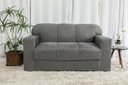 Ver imagem 1 de Sofá 3 Lugares Xaropinho Suede Cinza - Al Móveis