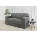 Ver imagem 3 de Sofá 3 Lugares Xaropinho Suede Cinza - Al Móveis