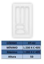 Ver imagem 3 de Organizador de talher ajustável Medidas máximas: 290mm X 495mm) OG-62