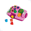 Ver imagem 1 de Brinquedo Didático Centro Atividades Blocos Encaixar Infantil Bebês:pink