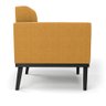 Poltrona para Sala Base Madeira Fixa Preto Elisa Bouclê Mostarda D03 - D'rossi - 6