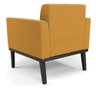 Poltrona para Sala Base Madeira Fixa Preto Elisa Bouclê Mostarda D03 - D'rossi - 7