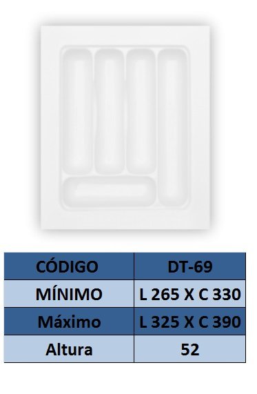 Organizador de talher ajustável Medidas máximas: 325mm X 390mm) OG-69 - 3