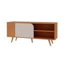 Ver imagem 3 de Rack Bancada P/ Tv até 40 Pol Orlando C/ 1 Porta de Correr e 1 Prateleira 140cm Cinamomo/off White