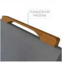 Ver imagem 4 de Conjunto Sala De Jantar 6 Lugares Mesa Slim Cadeiras Cinza