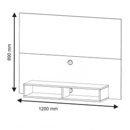 Painel Eros para Tv até 43 Polegadas - Branco - 2