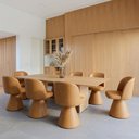 Ver imagem 3 de Cadeira de Jantar Liz Base Fixa Corano Caramelo - Nexta Casa