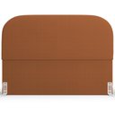 Ver imagem 7 de Cabeceira Cama Box Queen 160cm Lanna com Puff Recamier Doha W01 Bouclê Terracota - Lyam Decor