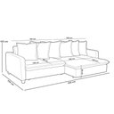 Ver imagem 4 de Sofá Retrátil para Sala Living 3 Lugares 230cm Lake F04 Linho Bege - Lyam Decor