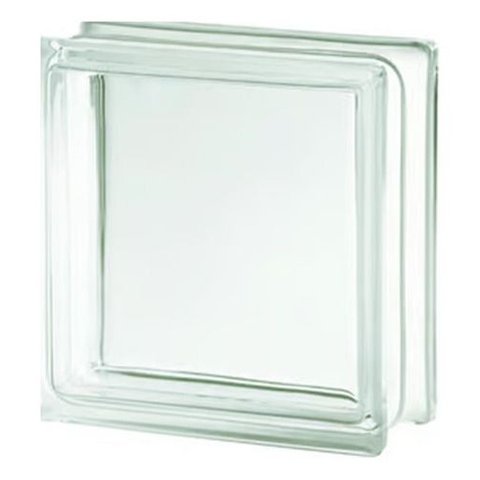 Kit 6 Tijolos Bloco de Vidro Liso Transparente-Construmarcas