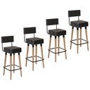 Ver imagem 1 de Kit com 4 Banqueta Barcelona - Couríssimo Preto